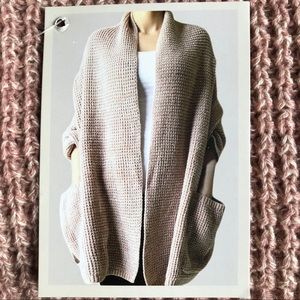 Knit Shawl Pockets Pink Reading Wrap Barnes Noble
